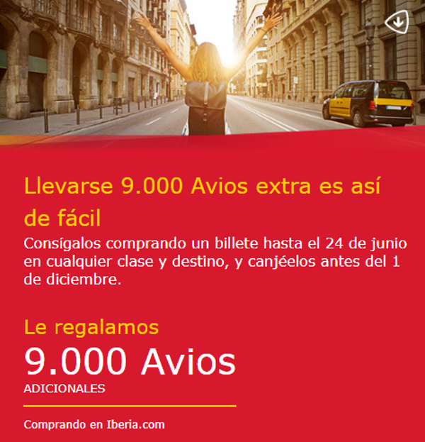 ÚLTIMO DÍA: La promo de los 90.000 Avios de Iberia Plus explicada en 10 simples puntos