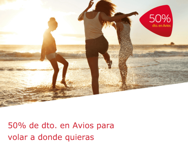 Promo Iberia Plus: 50% descuento en Avios.