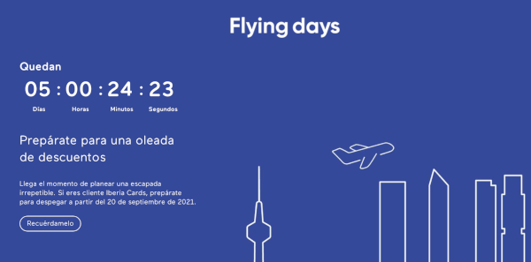 Flying Days de Iberia Cards.